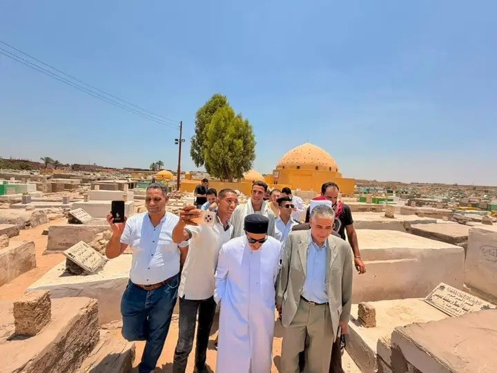 بدعوة رسمية من وزير الأوقاف.. فضيلة الشيخ جابر بغدادي يشارك في جولة تفقدية لتطوير "بقيع مصر"